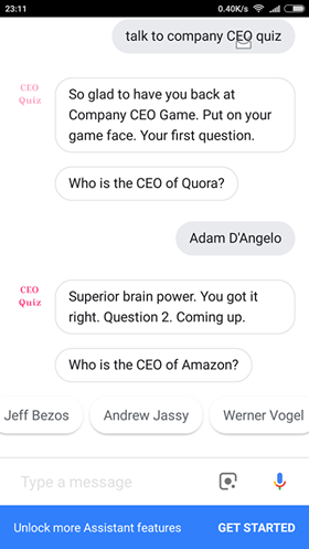 company ceo quiz screenshot